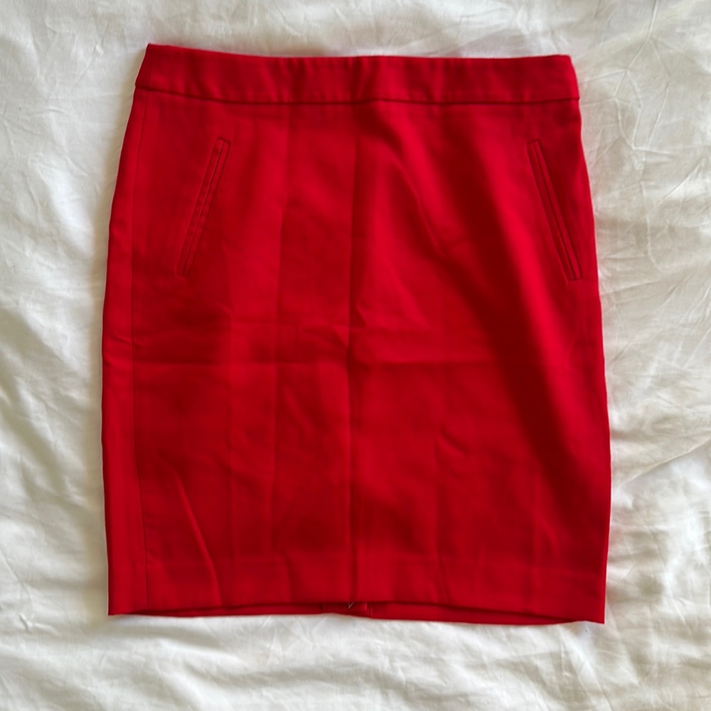 Ann Taylor Loft Red Skirt